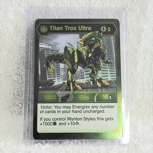 3/$45 Mint Bakugan Titan Trox Ultra ENG_164_BE_BR Card by Spinmaster!!